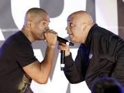 Joseph "Run" Simmons and Darryl "DMC" McDaniels