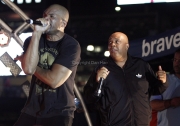 Joseph "Run" Simmons and Darryl "DMC" McDaniels