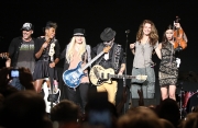 (l-r) Randy Cooke, Nik West, Orianthi, Dave Stewart, Dana Glover and Ann Marie Calhoun