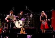 Drew Holcomb, Marcus Hill and Ellie Holcomb