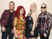 (l-r) Keith Strickland, Kate Pierson, Cindy Wilson and Fred Schneider