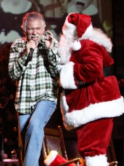 Joe Bonsall and Santa