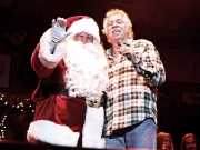 Joe Bonsall and Santa