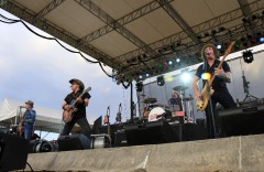 (l-r) derek St. Holmes, Ted Nugent, "wild" Mick Brown and Greg Smith